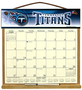 Tennessee Titans Calendar Holder